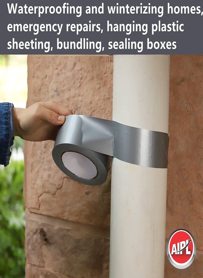 AIPL Duct Tape Heavy Duty - Silver Strong Flexible No Residue All Weather All purpose for Do-It-Yourself Repairs Industrial Professional Use. 2 Inch X 25 Meter - Image 3